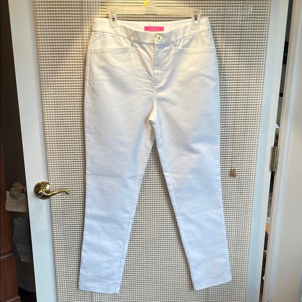 Lilly Pulitzer White Straight Leg Pants